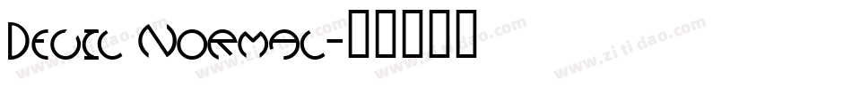 Devil Normal字体转换